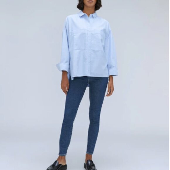 Everlane The Way High Skinny Jean Organic Cotton Medium Wash Size 28 - Picture 1 of 16